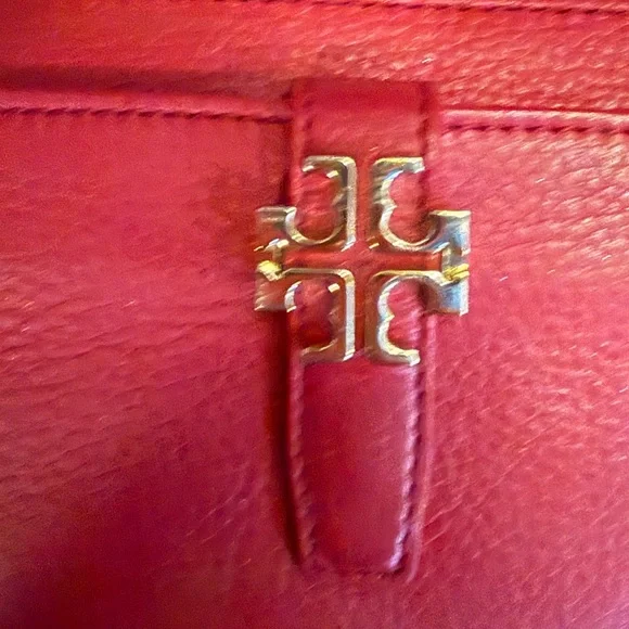 Tory Burch Red Leather Wristlet Wallet - Picture 2 of 12